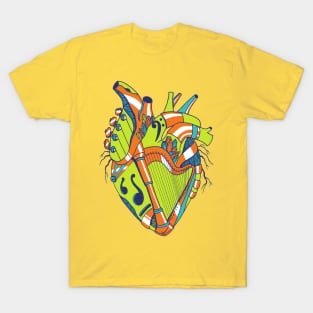 Tetradic No 2 Musical Heart T-Shirt